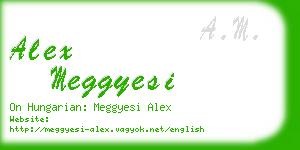 alex meggyesi business card